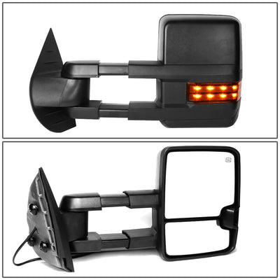Powered Heated Towing Mirrors (Pair)<br>07-13 Chevy Silverado 1500, GMC Sierra 1500