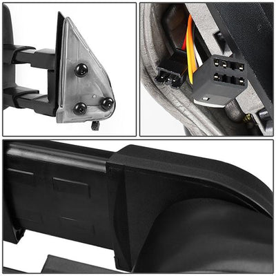 Towing Mirrors - Powered+Heated+Led Turn Signal - Pair - TWM-030-T888-BK-SM - 7