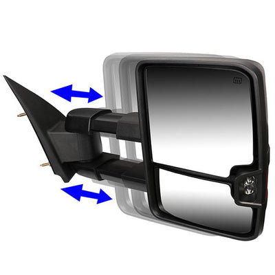 Towing Mirror - Powered+Heated+Led Turn Signal - Right Side - TWM-030-T888-BK-SM-R - 3