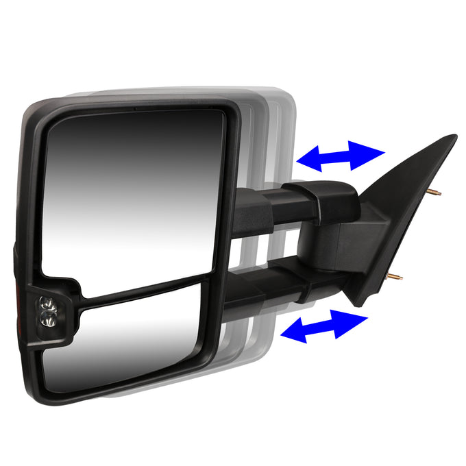 Manual Towing Mirrors (Pair)<br>88-98 Chevy GMC C/K 1500, 95-99 Tahoe