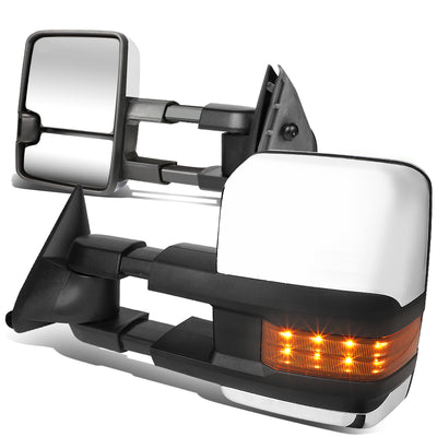 Chrome Powered Towing Mirrors (Pair)<br>88-98 Chevy GMC C/K 1500, 95-99 Tahoe
