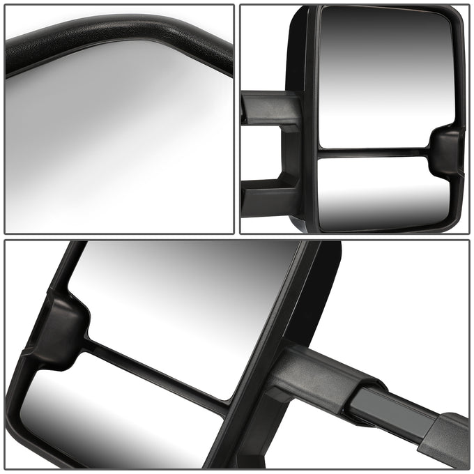 Chrome Powered Towing Mirrors (Pair)<br>88-98 Chevy GMC C/K 1500, 95-99 Tahoe