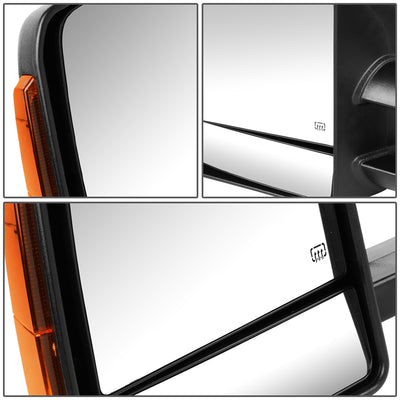 D-Motoring - Towing Mirrors - With LED Turn Singal Light - Powered+Heated - Telescoping - Pair - Toyota Tundra - 5
