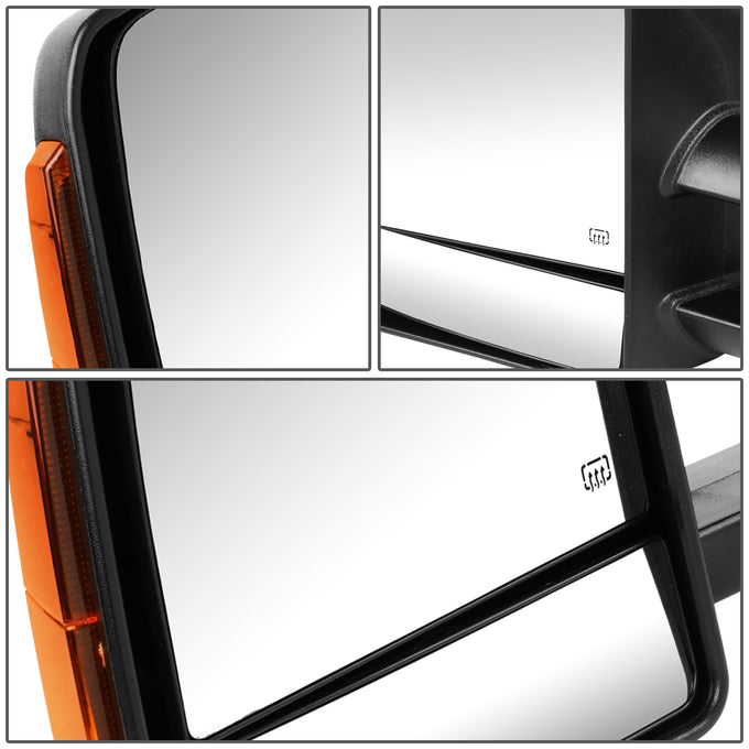 D-Motoring - Towing Mirrors - With LED Turn Singal Light - Powered+Heated - Telescoping - Pair - Toyota Tundra - 5