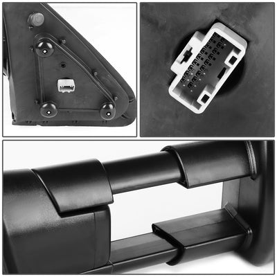 D-Motoring - Towing Mirrors - With LED Turn Singal Light - Powered+Heated - Telescoping - Pair - Toyota Tundra - 6
