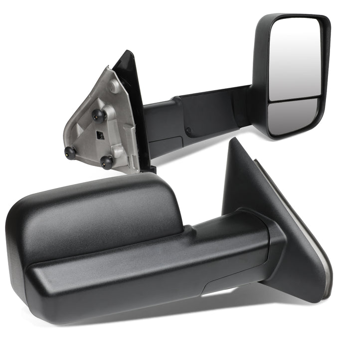 D-Motoring - Towing Mirrors - Manual Adjustment - Flip-Up - 02-09 Dodge Ram - 1