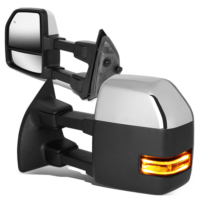 Chrome Powered Heated Towing Mirrors (Pair)<br>02-08 Dodge Ram 1500, 03-09 Ram 2500 3500
