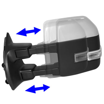 Chrome Powered Heated Towing Mirrors (Pair)<br>02-08 Dodge Ram 1500, 03-09 Ram 2500 3500