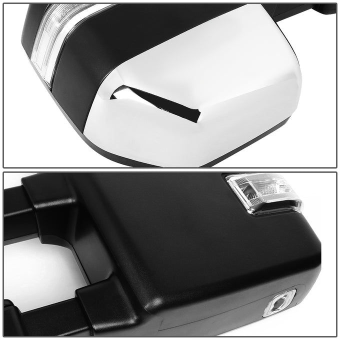 Chrome Powered Heated Towing Mirrors (Pair)<br>02-08 Dodge Ram 1500, 03-09 Ram 2500 3500