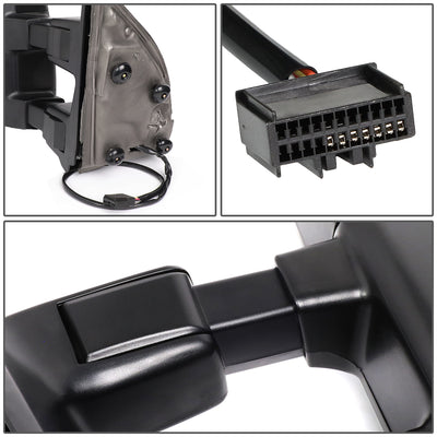 Chrome Powered Heated Towing Mirrors (Pair)<br>08-16 Ford F250 F350 F450 F550 Super Duty