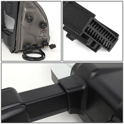 Towing Mirrors - Powered - W/Led Turn Signal+Heated - Pair - TWM-057-T999-CH-AM - 7
