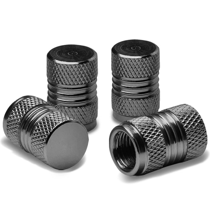 4PCS Aluminum Knurled Tires Stem Caps [A Variety of Color Options]<br>Universal