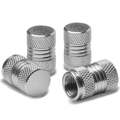 4PCS Aluminum Knurled Tires Stem Caps [A Variety of Color Options]<br>Universal