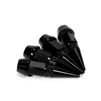 D-Motoring - Tire Valve Caps - Lug Nut Style - Spiked - 45mm - 5