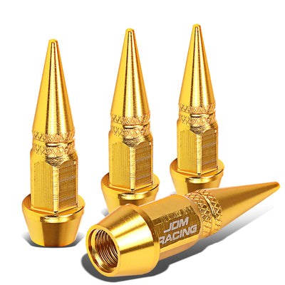 D-Motoring - Tire Valve Caps - Lug Nut Style - Spiked - 45mm - 6