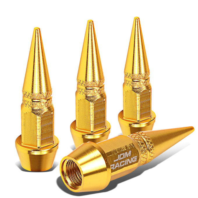 D-Motoring - Tire Valve Caps - Lug Nut Style - Spiked - 45mm - 6