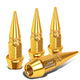 D-Motoring - Tire Valve Caps - Lug Nut Style - Spiked - 45mm - 6