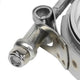 3.5 in. Turbo Exhaust Downpipe V-band Clamp w/ Flange 2 Packs - Stainless Steel