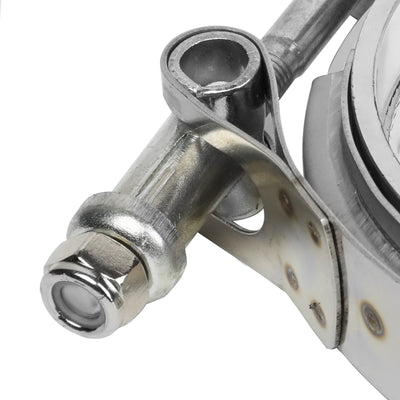 3.5 in. Turbo Exhaust Downpipe V-band Clamp w/ Flange 2 Packs - Stainless Steel