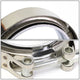 3.5 in. Turbo Exhaust Downpipe V-band Clamp w/ Flange 2 Packs - Stainless Steel