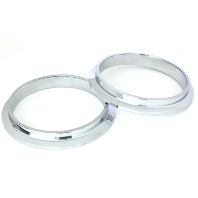 3.5 in. Turbo Exhaust Downpipe V-band Clamp w/ Flange 2 Packs - Stainless Steel