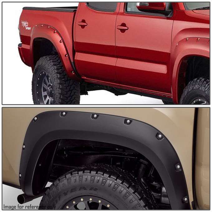 D-Motoring - Fender Flares - Pocket Riveted - Set of 4 - Toyota Tacoma - 7