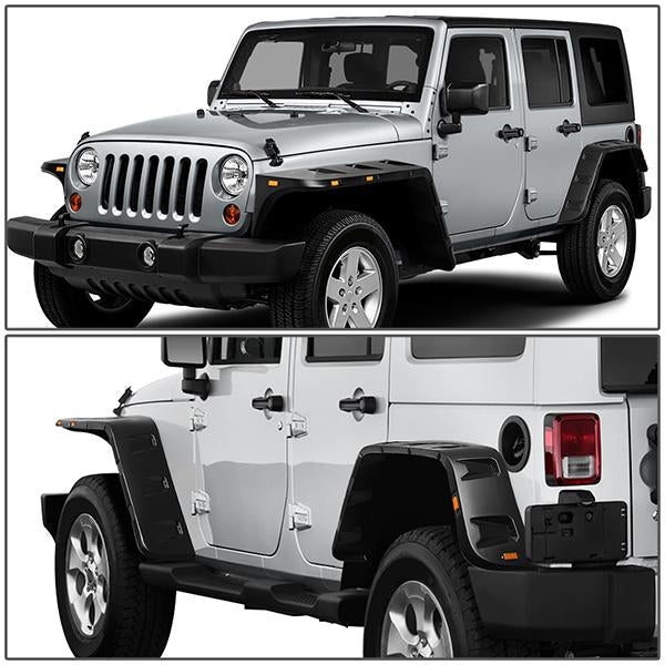 Pocket Style Matte Fender Flares07-18 Jeep Wrangler JK – CA Auto Parts