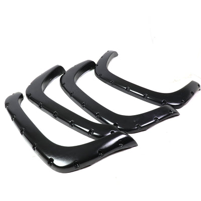 D-Motoring - Fender Flares - 3 in. - 78.7 in./97.6 in. Bed - Textured - Pocket-Riveted - Chevy Silverado / GMC Sierra - 5