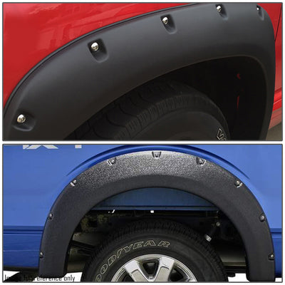 D-Motoring - Fender Flares - 3 in. - Textured - Pocket-Riveted - Dodge Ram 1500 / 2500 / 3500 - 2