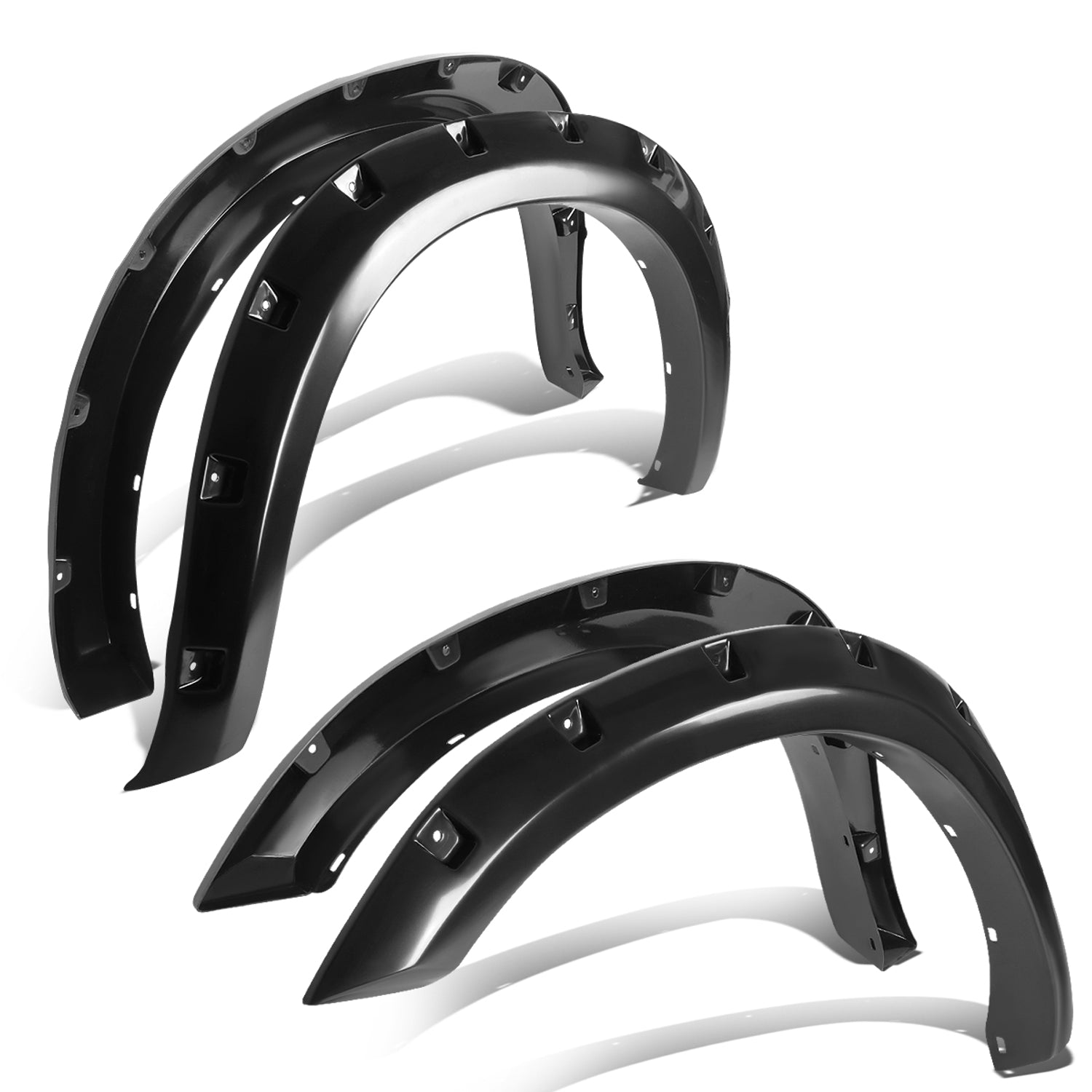 D-Motoring - Fender Flares - Matte - Pocket-Riveted - Dodge Ram 1500 - 1