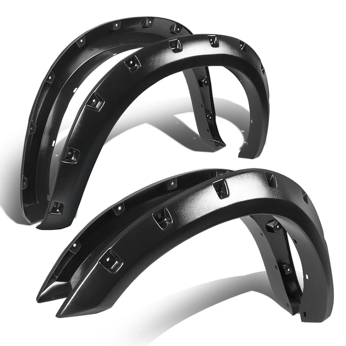 D-Motoring - Fender Flares - 3 in. - Pocket-Riveted - Textured - Dodge Ram 1500 - 1