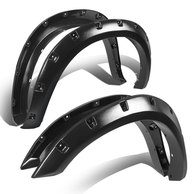 D-Motoring - Fender Flares - 3 in. - Pocket-Riveted - Textured - Dodge Ram 1500 - 1
