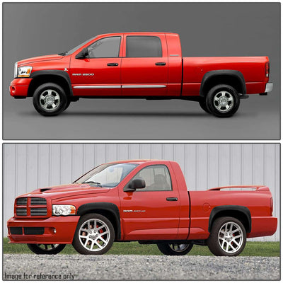 D-Motoring - Fender Flares - 5 in. - Pocket Riveted - Matte - Dodge Ram 1500 / 2500 / 3500 - 7