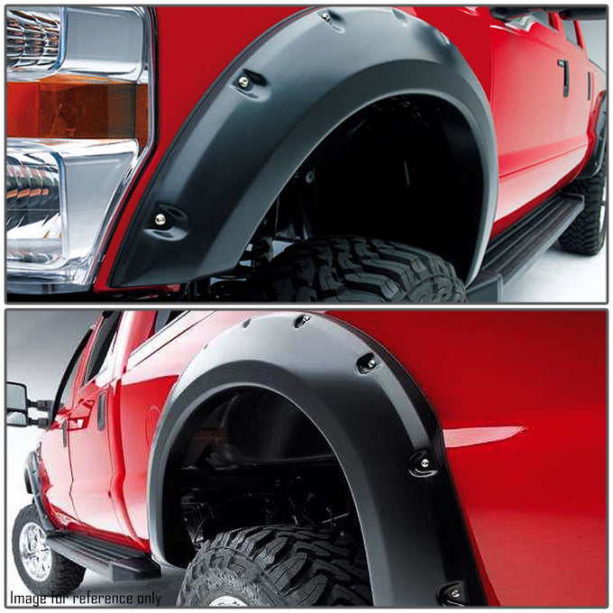 D-Motoring - Fender Flares - 5 in. - Pocket Riveted - Matte - Dodge Ram 1500 / 2500 / 3500 - 2