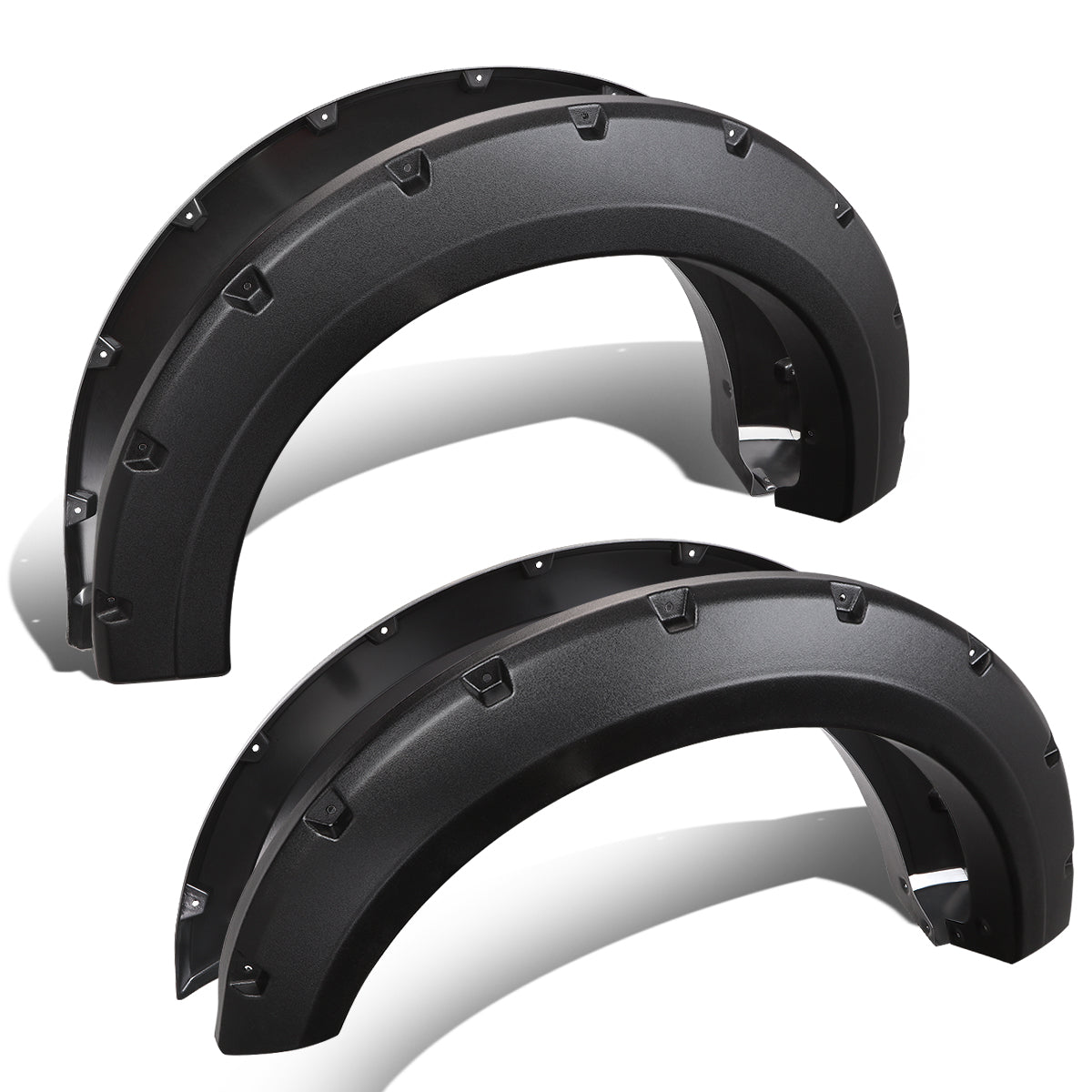 D-Motoring - Fender Flares - 67.1 in./78.9 in./97.6 in. Bed - Pocket-Rivet - Ford F-150 - 1