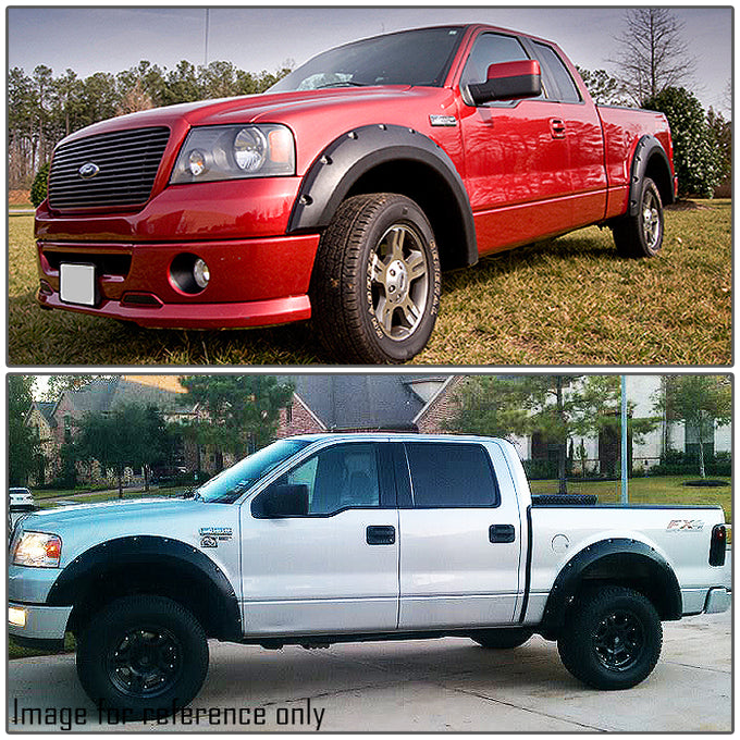 D-Motoring - Fender Flares - 3 in. -  Textured - Pocket-Riveted - Ford F-150 - 7