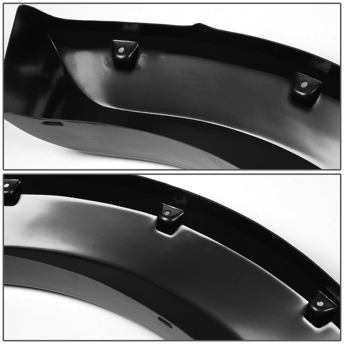 D-Motoring - Fender Flares - 3 in. - Texture Matte - Pocket-Riveted - Ford F-250 / F-350 - 4
