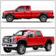D-Motoring - Fender Flares - 3 in. - Texture Matte - Pocket-Riveted - Ford F-250 / F-350 - 7