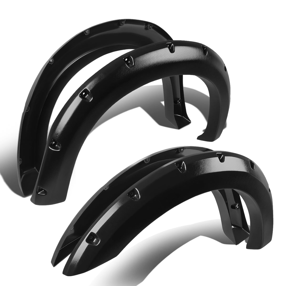 D-Motoring - Fender Flares - 3 in. - Textured - Pocket-Riveted - 99-07 Ford Super Duty - Ford F-250 / F-350 / F-450 - 1