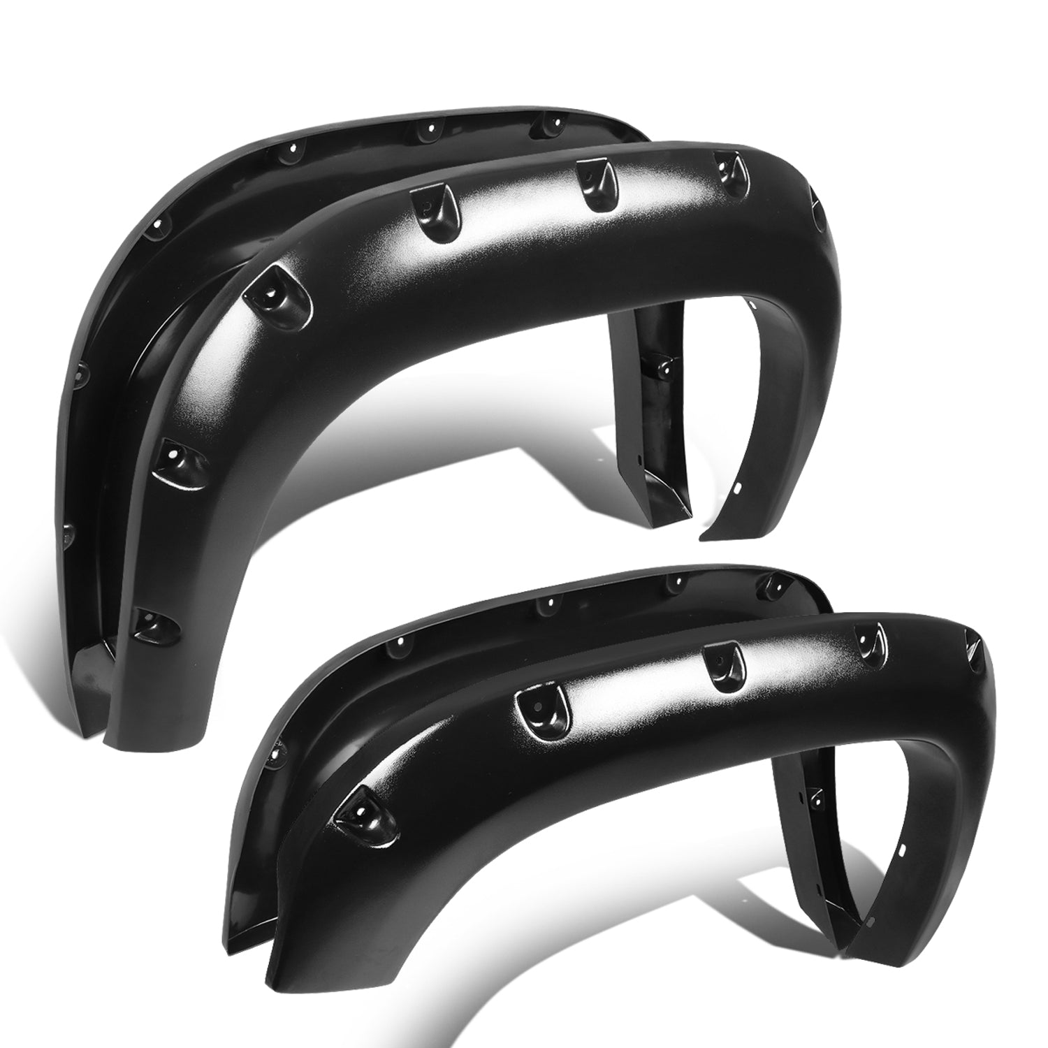 D-Motoring - Fender Flares - 69.3 in. Bed  - 3 in. - Textured - Pocket-Riveted - 07-13 Sierra 1500 / GMC Sierra 1500 - 1