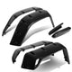 D-Motoring - Fender Flares - 7 in. - Textured - Pocket-Riveted - Jeep Wrangler - 1