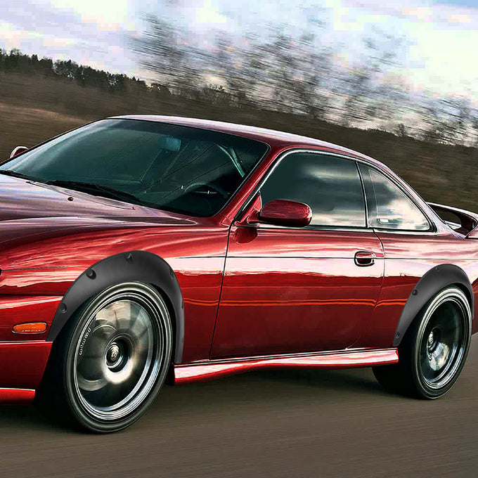 D-Motoring - Fender Flares - 1.8 in.F/2.5 in.R - Pocket-Riveted - Most Rear Wheel Drive Vehicles - 7
