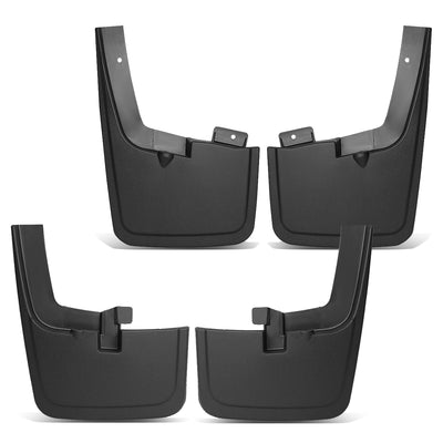 D-Motoring - Mud Flaps - For 15-18 Ford F150 W/ Oe Wheel Lip Moulding Heavy Duty Mud Guard Splash Flaps - 1