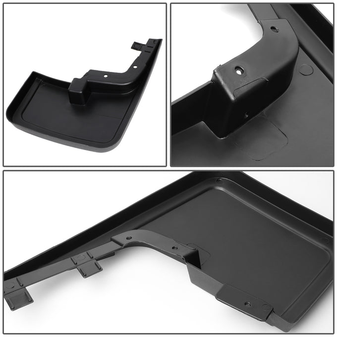 D-Motoring - Mud Flaps - For 15-18 Ford F150 W/O Oe Wheel Lip Moulding Heavy Duty Mud Guard Splash Flaps - 5