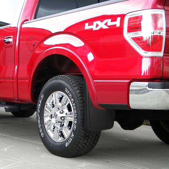 D-Motoring - Mud Flaps - For 15-18 Ford F150 W/O Oe Wheel Lip Moulding Heavy Duty Mud Guard Splash Flaps - 7
