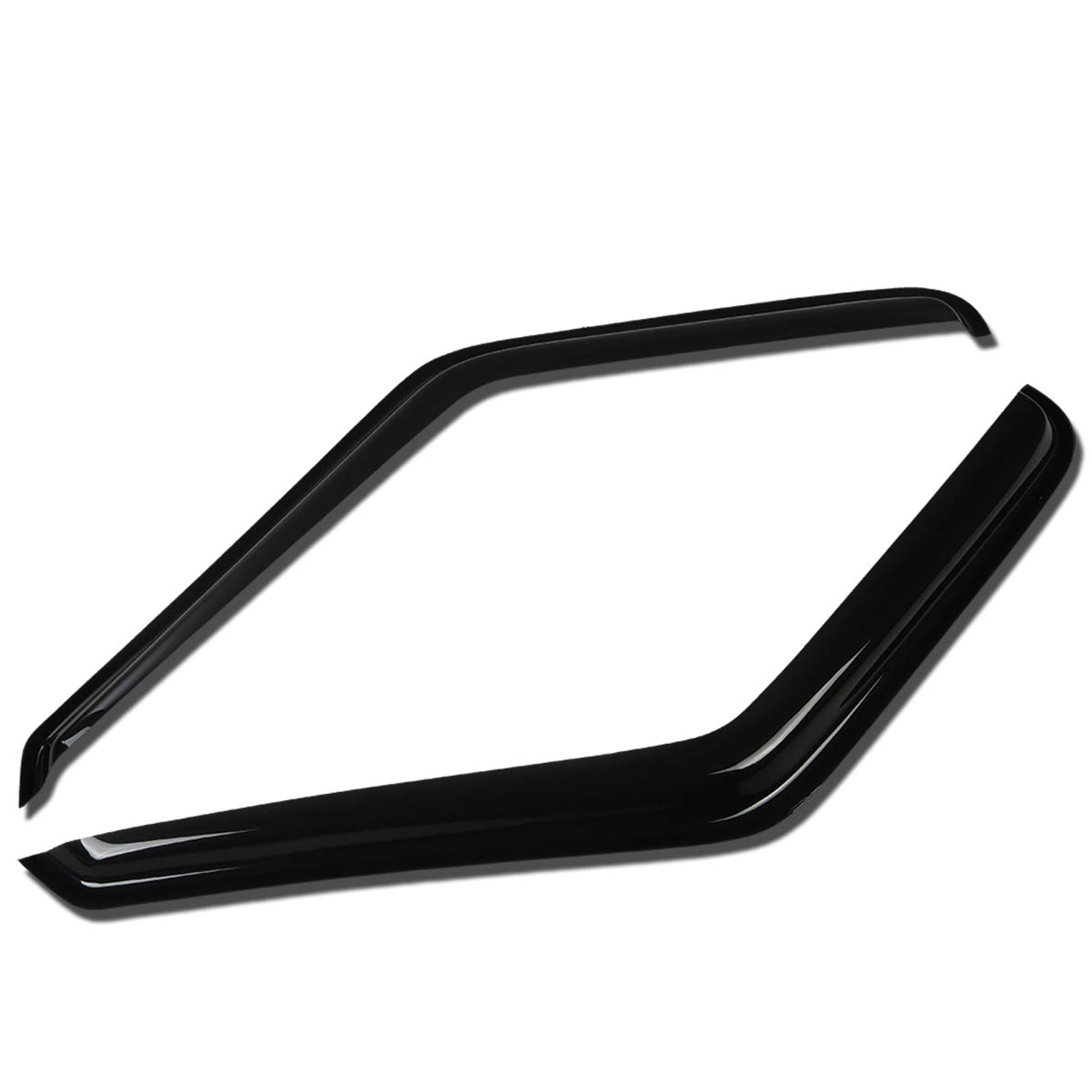 D-Motoring - Wind Deflectors - W/ 3M Adhesive Tape - Smoked - Acrylic - 2 Pcs - Chevrolet Blazer / S10 / GMC Jimmy / Sonoma - 1