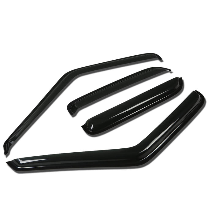 D-Motoring - Wind Deflectors - W/ 3M Adhesive Tape - Smoked - Acrylic - 4 Pcs - Chevrolet Blazer / GMC Jimmy / 96-01 Oldsmobile Bravada - 1