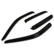 D-Motoring - Wind Deflectors - W/ 3M Adhesive Tape - Smoked - Acrylic - 4 Pcs - 05-10 Dodge Dakota Quad Cab - 1