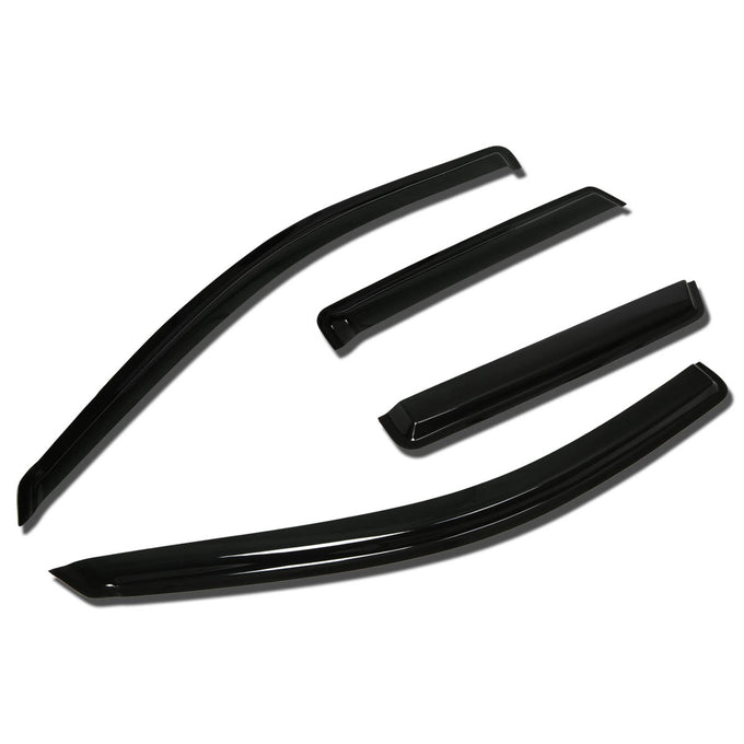 D-Motoring - Wind Deflectors - W/ 3M Adhesive Tape - Smoked - Acrylic - 4 Pcs - 03-07 Nissan Murano 4-Door - 1