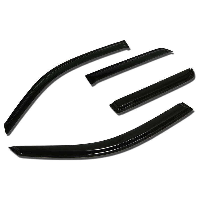 D-Motoring - Wind Deflectors - W/ 3M Adhesive Tape - Smoked - Acrylic - 4 Pcs - 03-09 Toyota 4Runner - 1